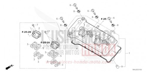 COUVERCLE DE CULASSE CB1000RAP de 2023
